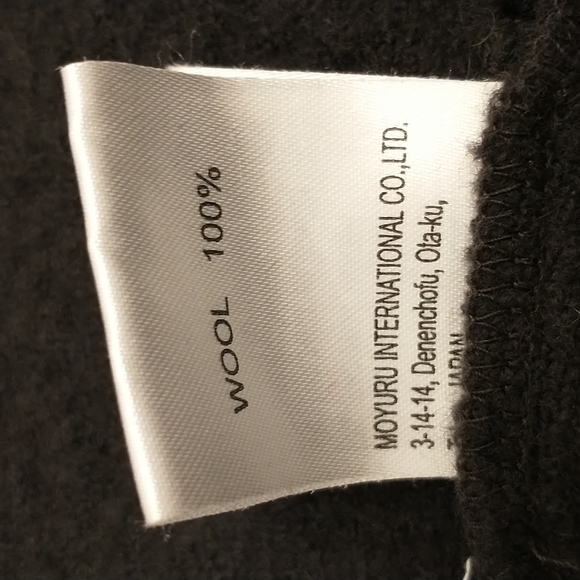 Avant Garde Moyuru Wool Coat Japanese Asymmetrical Art to Wear in Black  Damaged - Picture 7 of 16